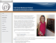 Tablet Screenshot of fullcirclemontessori.com